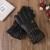 Leather gloves for men in winter cycling with warm, warm and waterproof outdoor gloves.