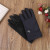 Leather gloves for men's winter outdoors.