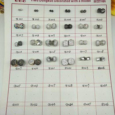 Factory Direct Sales Alloy Shoe-Buckle Shoe Ornament Handmade Beaded Jewelry Accessories