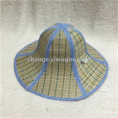 Spot fan Liang Mao caps a collapsible hat of mat grass Hat six hat factory outlet