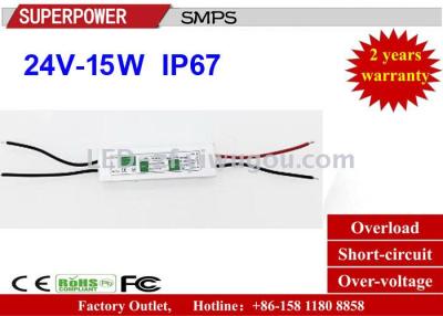 DC 24V15W waterproof IP67 monitoring LED switching power supply adapter