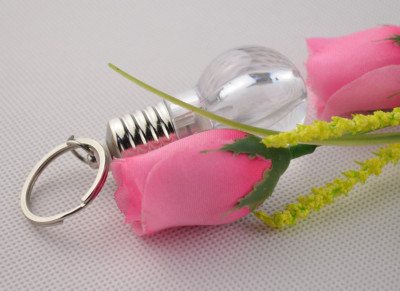 LED Luminous Flash Bulb Key Chain Customization Creative Toy Small Gift Activity Gift Pendant Novel