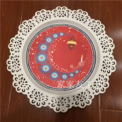 Factory direct iron plate fruit plate food plate cake plate