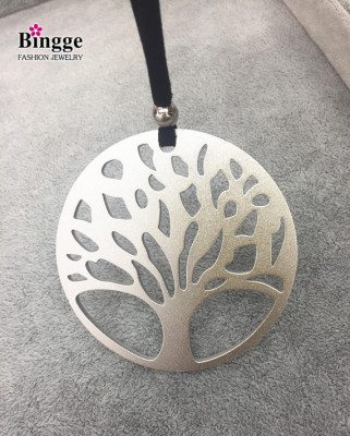 European and American fashion aluminum explosions money tree necklace unisex necklace