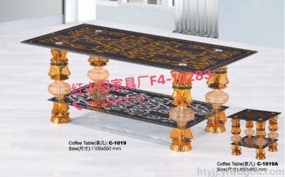 Wholesale and export cheap and simple living room in Africa Middle East glass coffee table