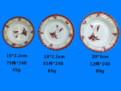 Melamine imitation porcelain Melamine decal plate tableware high - grade the pattern stock manufacturers direct sales