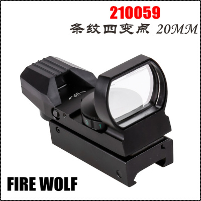 210059 101 Striped red dot 20mm sight