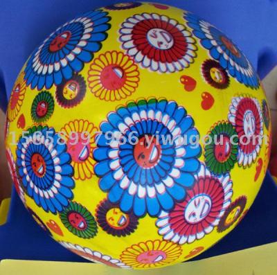 9inch 6P Printing ball 23CM ball with flower design