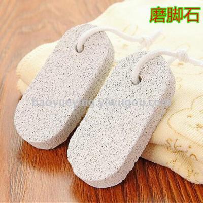 Abrasive volcanic stone oval pumice stone exfoliates feet callus