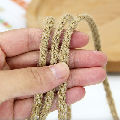 Hemp hand-woven coarse rope decoration DIY piece of jute bondage rope braided rope