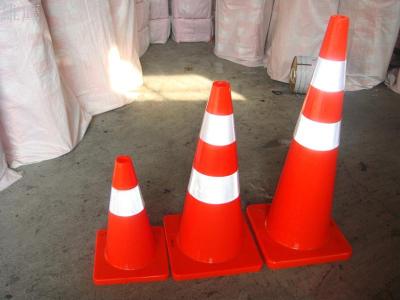 PVC road cones separate ice cream cones