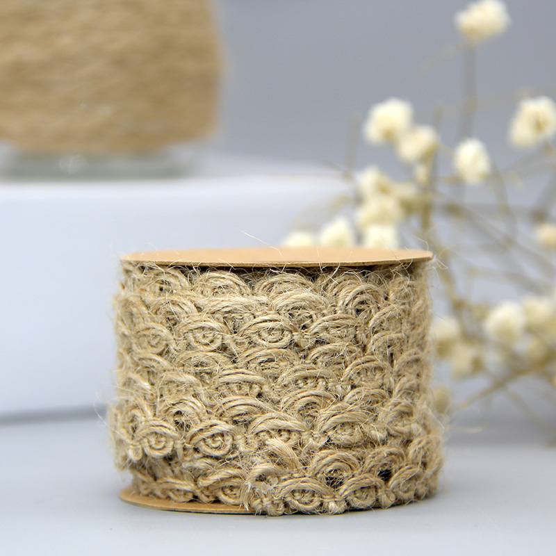 1.0厘米宽麻绳花边波浪花边手工DIY材料花边装饰辅料