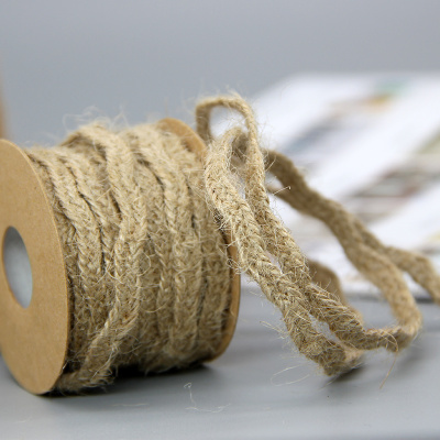 Hemp hand-woven coarse rope decoration DIY piece of jute bondage rope simple household wind