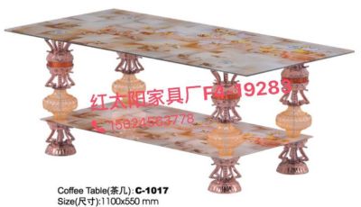 Foreign trade export african tempered glass table rectangular living room modern simple double glazing table