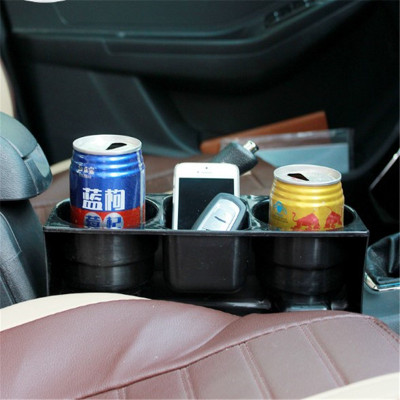 The car seat slot box double cup beverage cup holder rack rack
