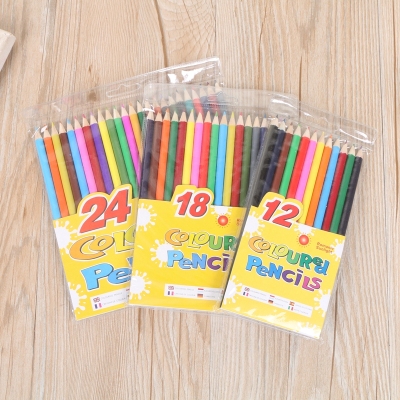 Color pencil 24 color 18 color brush set color lead hand painted crayon.