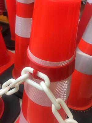 Road cone sleeve ring chain buckle red hook plastic road cone connection ring