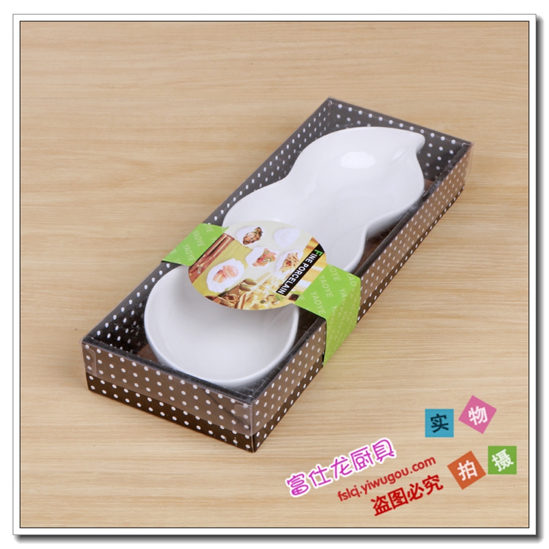 异形寿司点心仿瓷长盘 白色扁豆盘烤肉盘