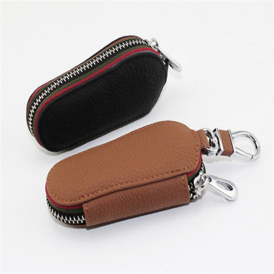 Men's key bag small baseboard key bag cowhide Korean version of the car keys