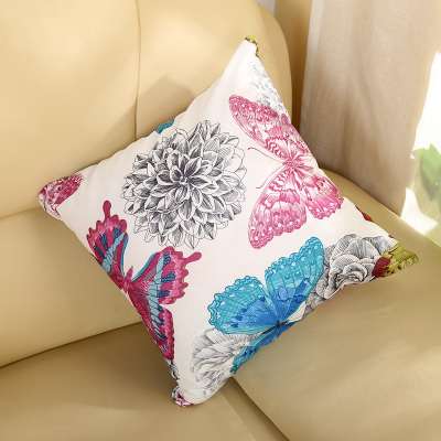Japan and Korea Hot home butterfly printing pillow pillowcases manufacturers rely on pillowcases home textile Gifts