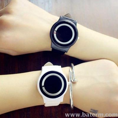 Original host wind fashion trend simple stealth pointer personality Strap Male Watch Student Watch