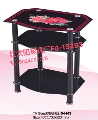 Home and up multilayer glass-wing tea table multifunctional glass storage cabinet TV cabinet