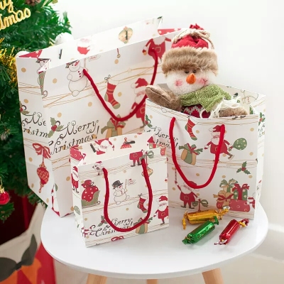 Christmas gift bags holiday tote bags