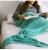 Imitation cashmere knitted mermaid sleeping bag exported to Europe and America
