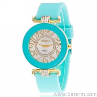 Fashion trend Slim Digital silicone strap lady Watch quartz watch multicolor optional