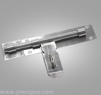 Supply 8 inch stainless steel latch door bolt clear installed padlock sanding door bolt durable bolt