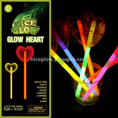 Fluorescent Wand Love Magic stick Hardcover luminous stick luminous wand children's glow toys