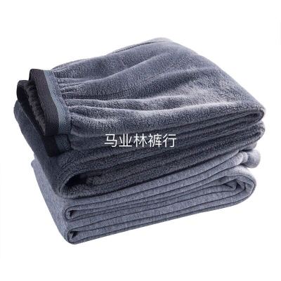 Add Fleece High quality men thermal pants Add fleece thickened long Johns Single Bottom Pants Men Qiu Dong Manufacturers Direct not fall down