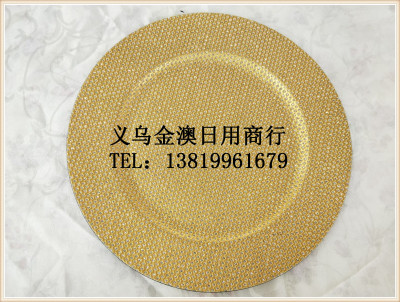 Christmas Plate Tray plastic plate lacquer disk light Disc Gold plate