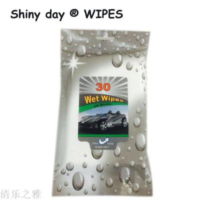30 pieces of clean car wipes