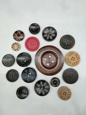 Wood buttons olive buttons color printing marking clothing accessories
