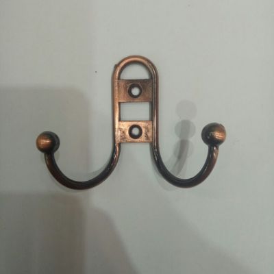 Zinc alloy coat hook, with ball small hooks.