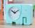 Korean Style Creative Table Setting Cute Square Elephant Alarm Clock
