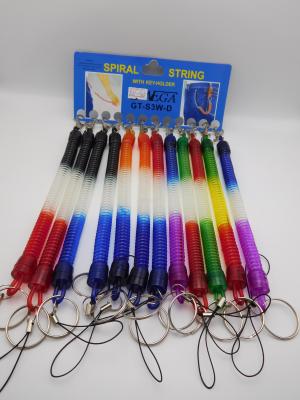 Spring Rope Keychain Mobile phone hanging piece anti-theft rope manufacturers Wholesale