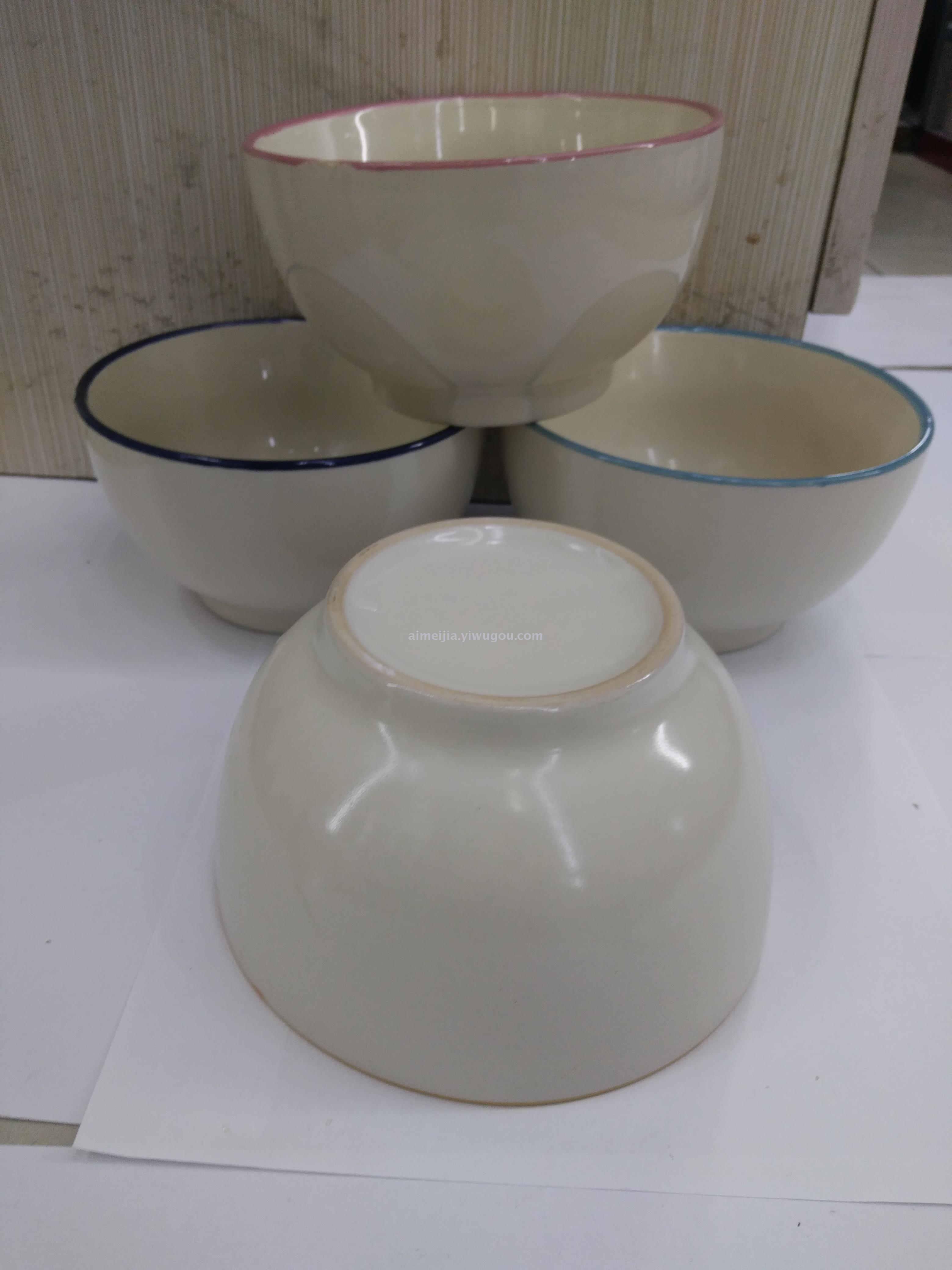 5.5寸色釉碗  陶瓷碗 面碗 饭碗
