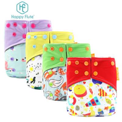 Happy Flute Factory Direct Sale infant double opening  diaper leak-proof washable environmental protection urine not wet