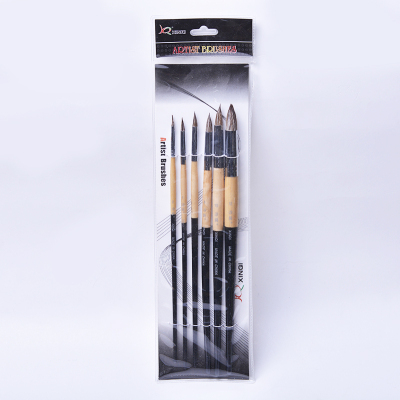 Xinqi painting material manufacturers direct luomao head watercolor gouache line special brush