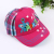 Fashion plaid embroidered children's cap and spring sun visor.