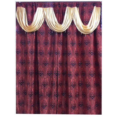 African Curtains South America Southeast Asia curtain Tanzania cation curtain cloth pointed cap head curtain