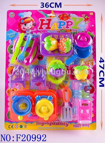 play house children‘s kitchen toys boys and girls play house cooking toys set