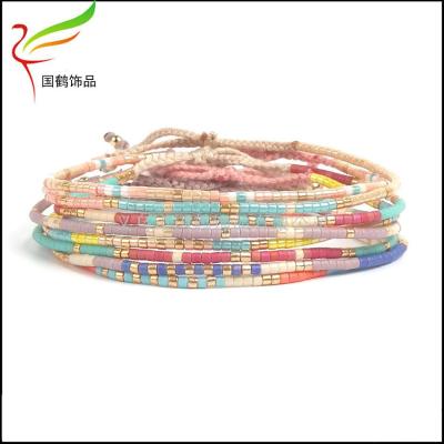 Imported rice beads woven cotton bracelet