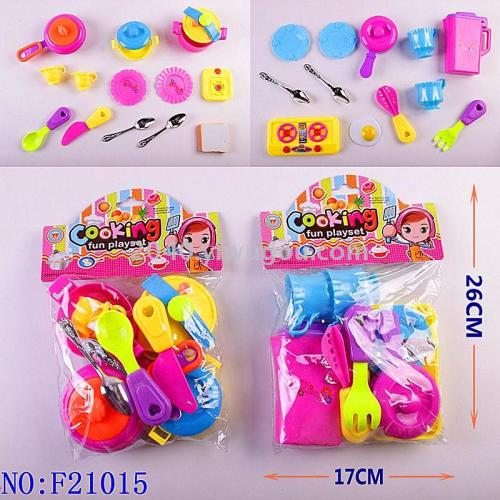 play house children‘s kitchen toys boys and girls play house cooking toys set