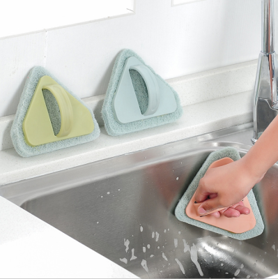 Triangle bath brush powerful decontamination tile brush kitchen wash sponge cleaning brush