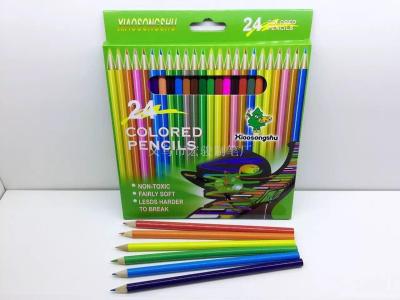 Small pine 24 color children color pencil color box painting color lead export Factory OEM