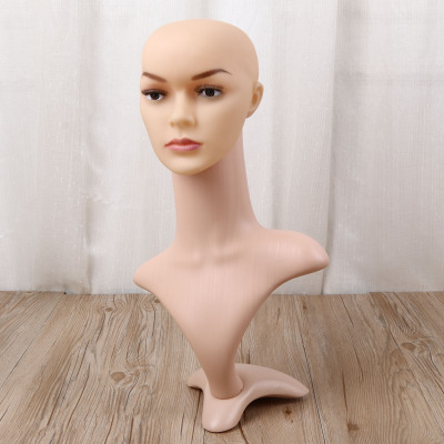 Haoyan Model Three-Body Activity Female Mannequin Head Wig Hat Scarf Model Head