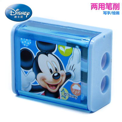 New Disney Pupils' Stationery Pencil Sharpener Cartoon Pencil Sharpener Double Hole Pencil Sharpener Z6215-1